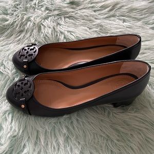 Tory Burch Sz 9.5 Black Georgia Pump Loafers